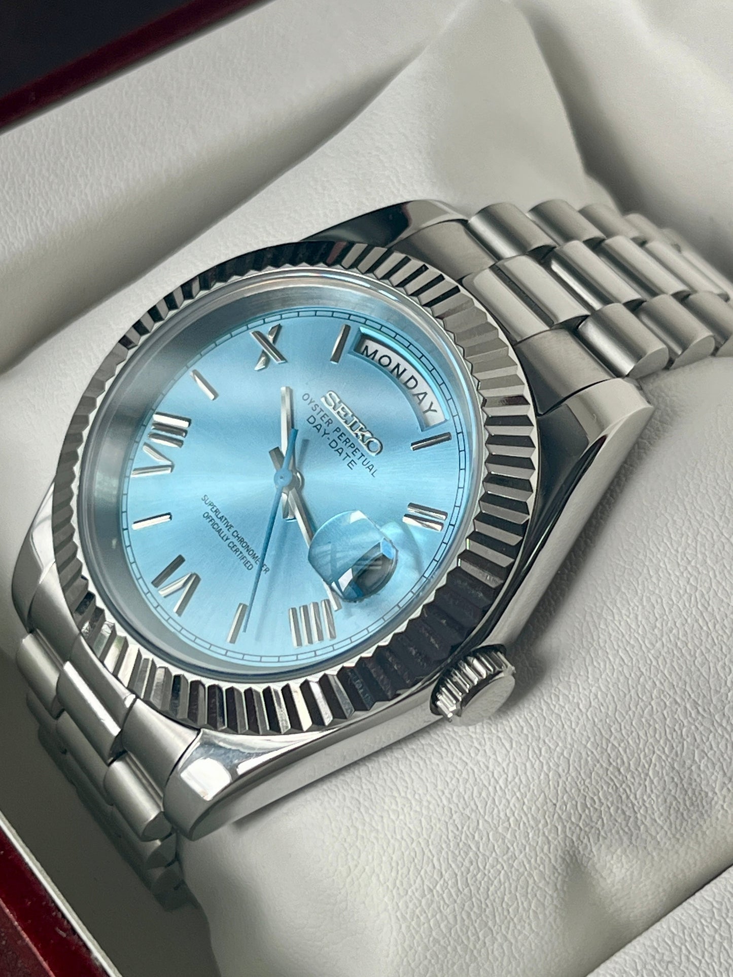 SeikoMod DayDate Platinum