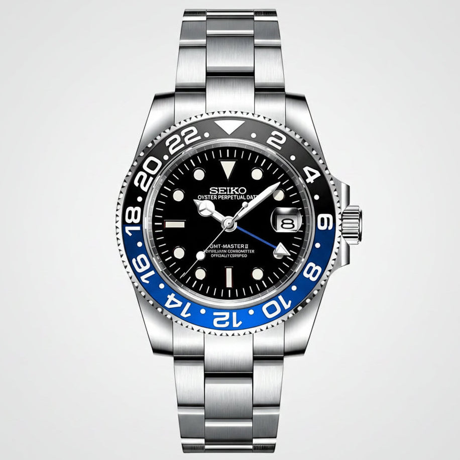 SeikoMod GMT Master II "Batman"