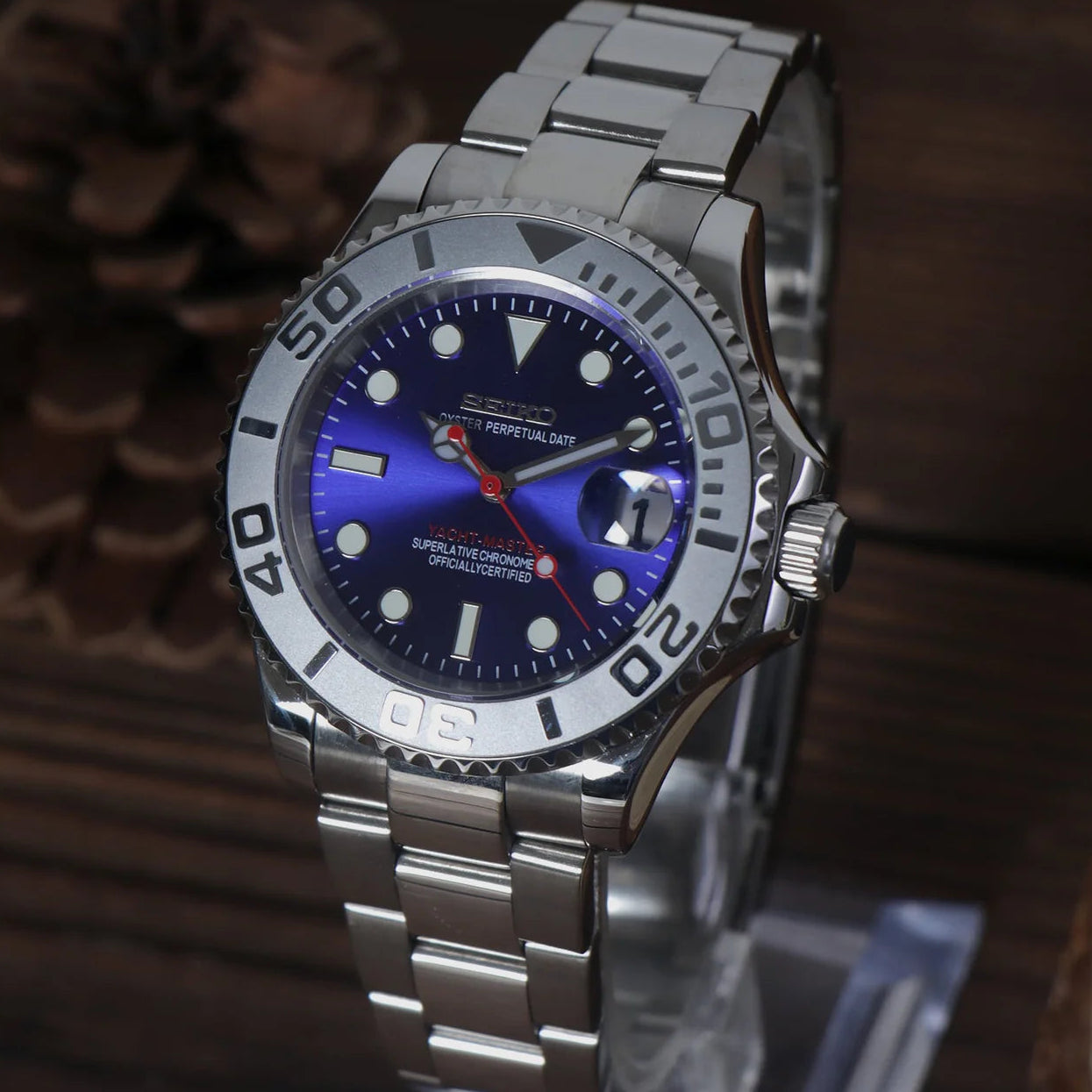 SeikoMod Yatch Master Blue Dial  I Kenseimods