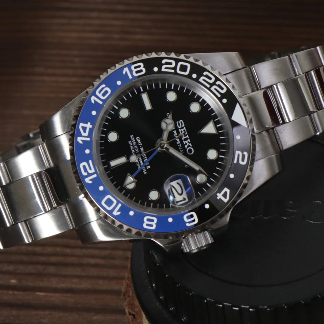 SeikoMod GMT Master II "Batman"