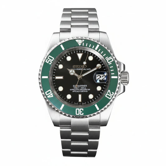 SeikoMod Submariner Starbucks