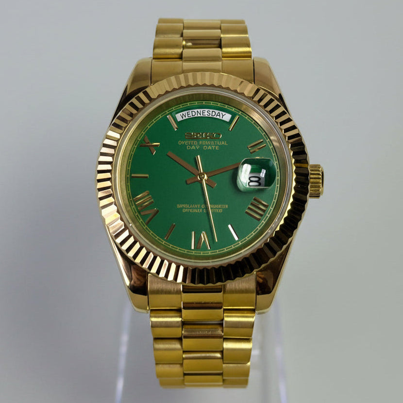 SeikoMod DayDate Green