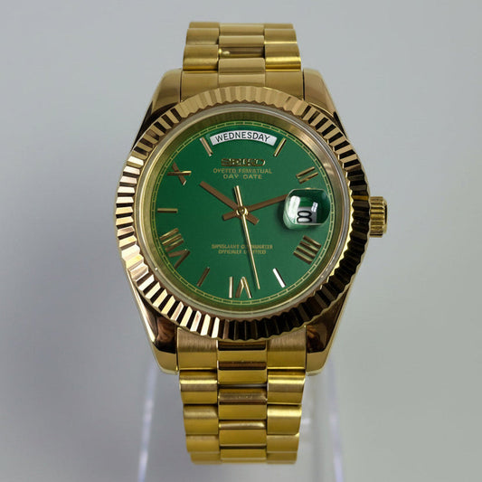 SeikoMod DayDate Green