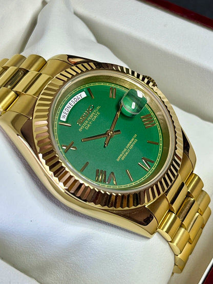 SeikoMod DayDate Green  I Kenseimods  I Kenseimods