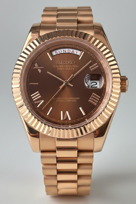 SeikoMod DayDate Chocolate  I Kenseimods