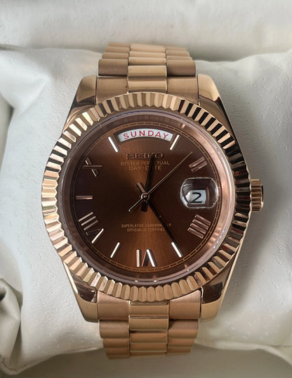 SeikoMod DayDate Chocolate  I Kenseimods