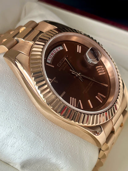 SeikoMod DayDate Chocolate  I Kenseimods