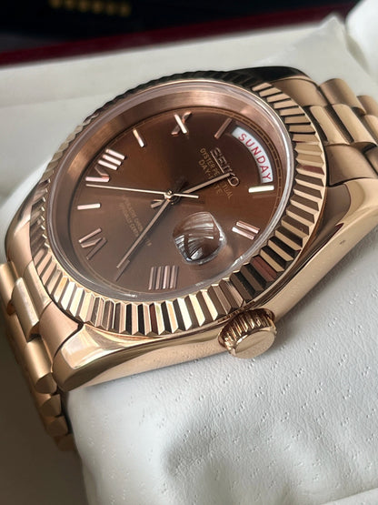 SeikoMod DayDate Chocolate  I Kenseimods