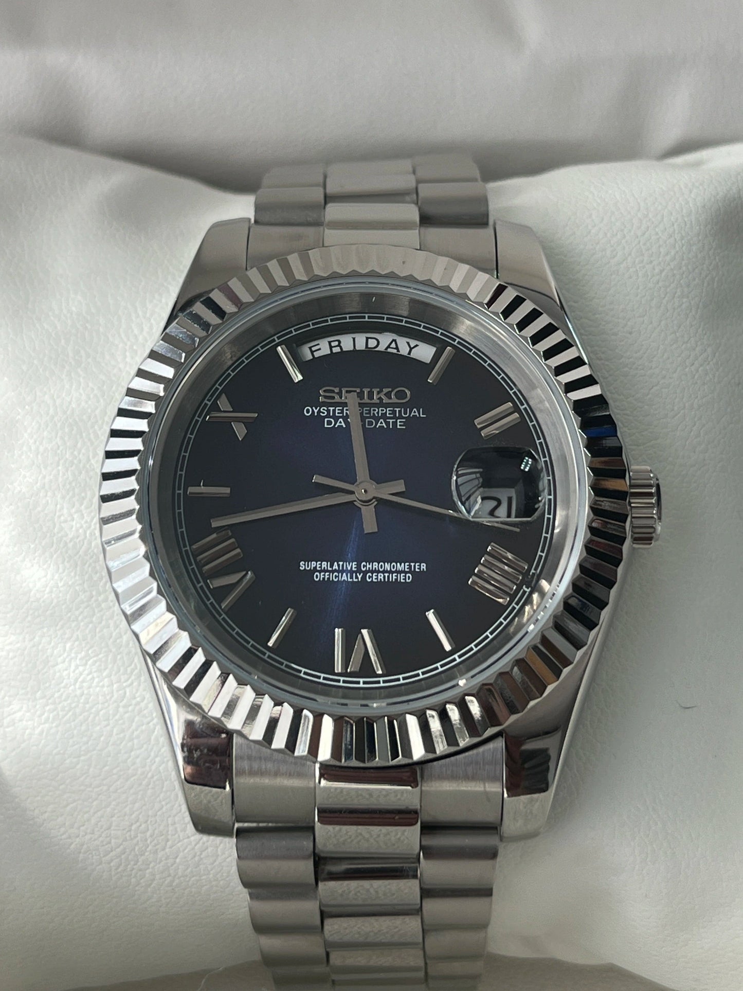 SeikoMod DayDate Blue Dial  I Kenseimods