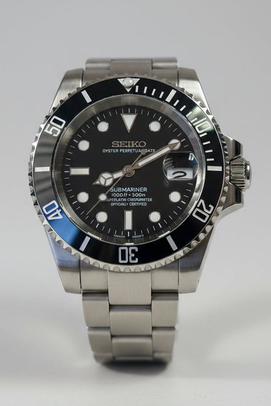 SeikoMod Submariner Negro