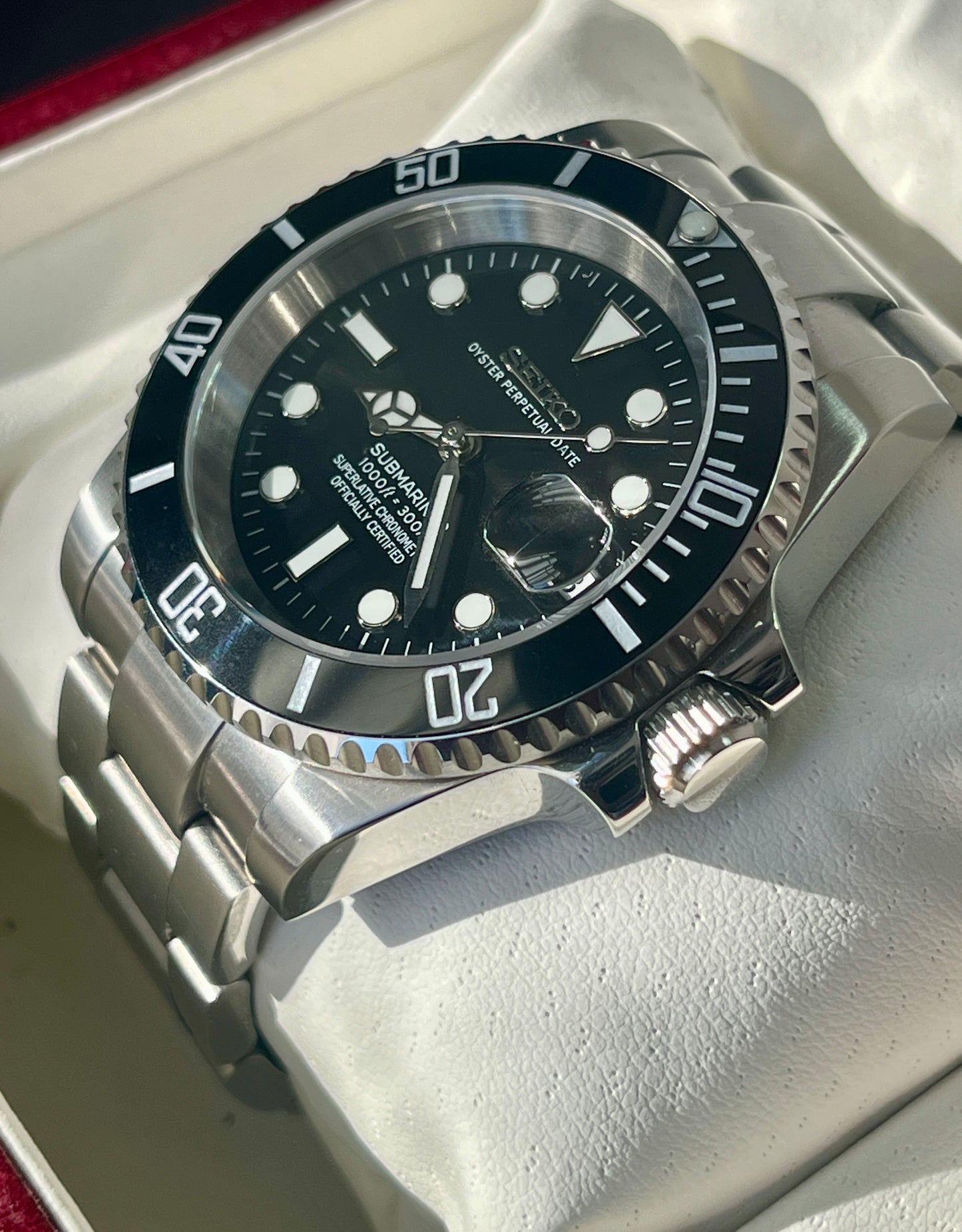 SeikoMod Submariner Negro