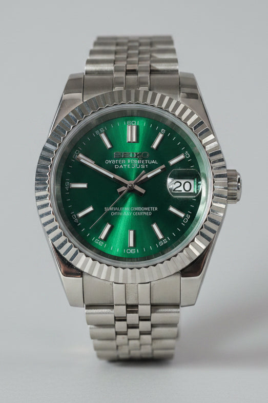 SeikoMod DateJust Green Dial