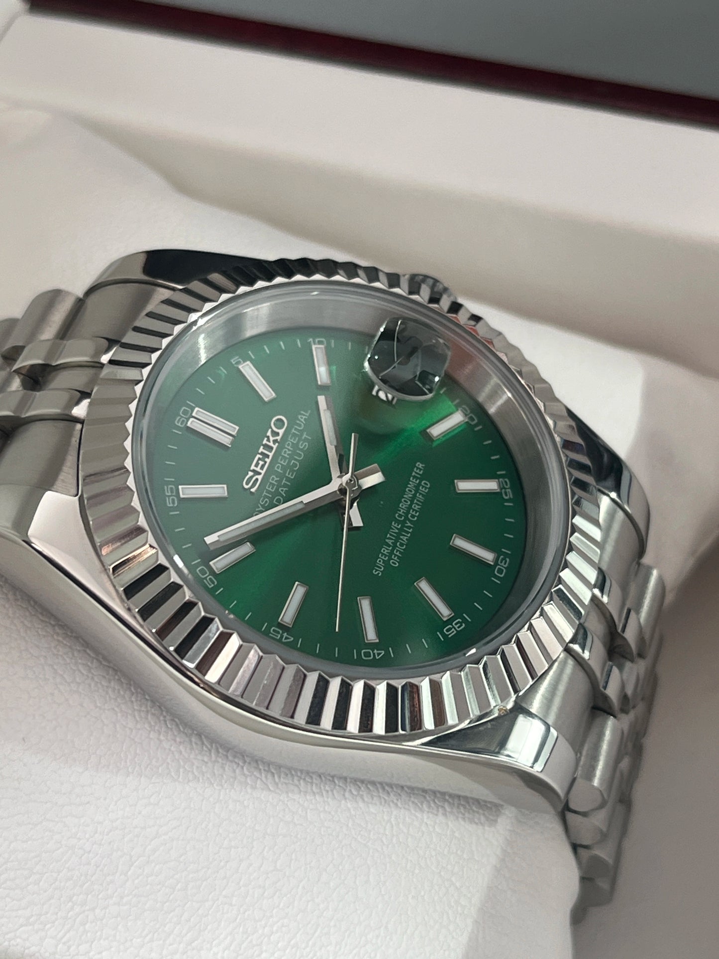 SeikoMod DateJust Green Dial  I Kenseimods