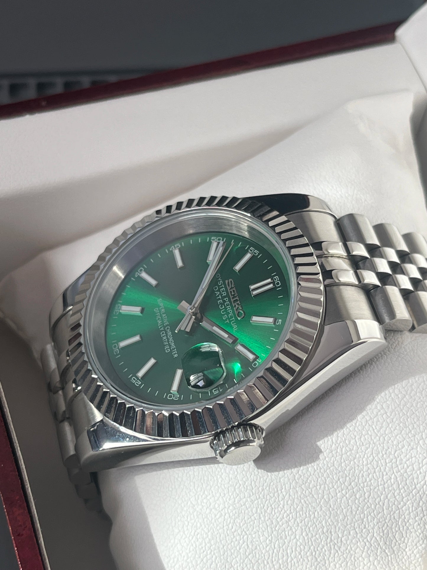 SeikoMod DateJust Green Dial  I Kenseimods