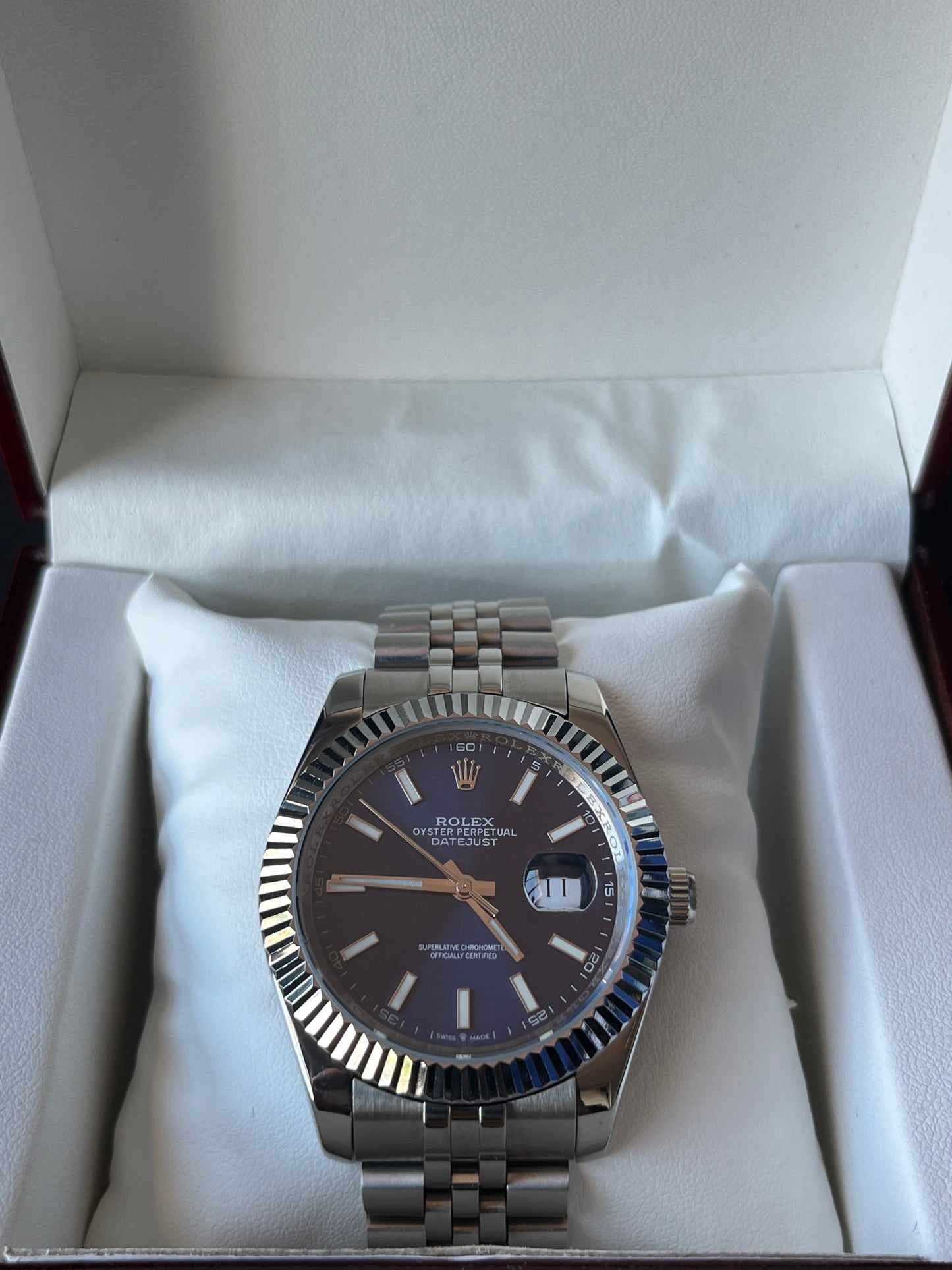 SeikoMod DateJust Blue Dial