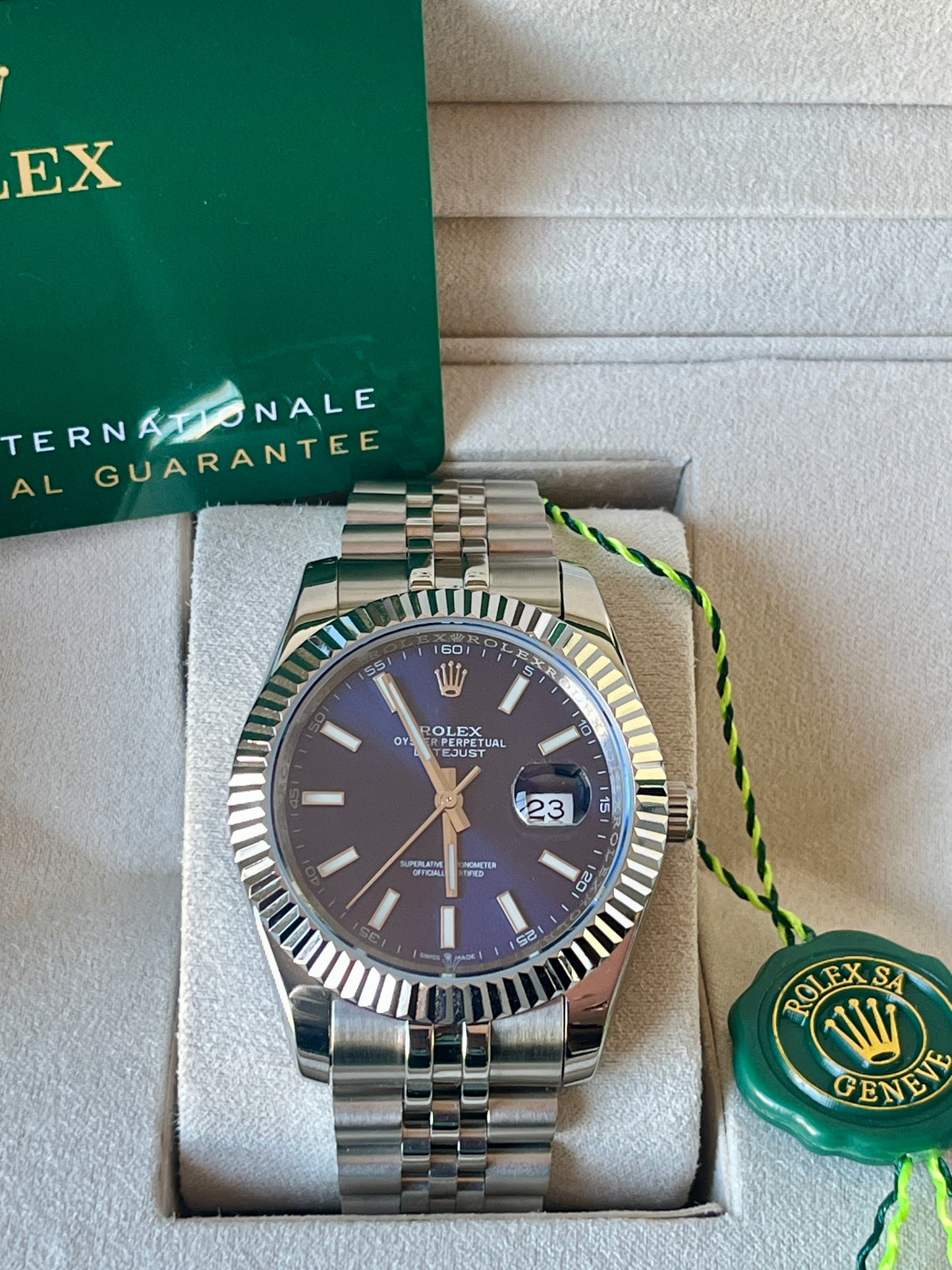 SeikoMod DateJust Blue Dial