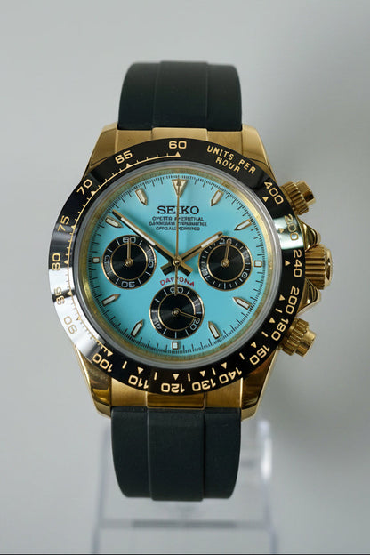SeikoMod Daytona Tiffany Dial Oysterflex