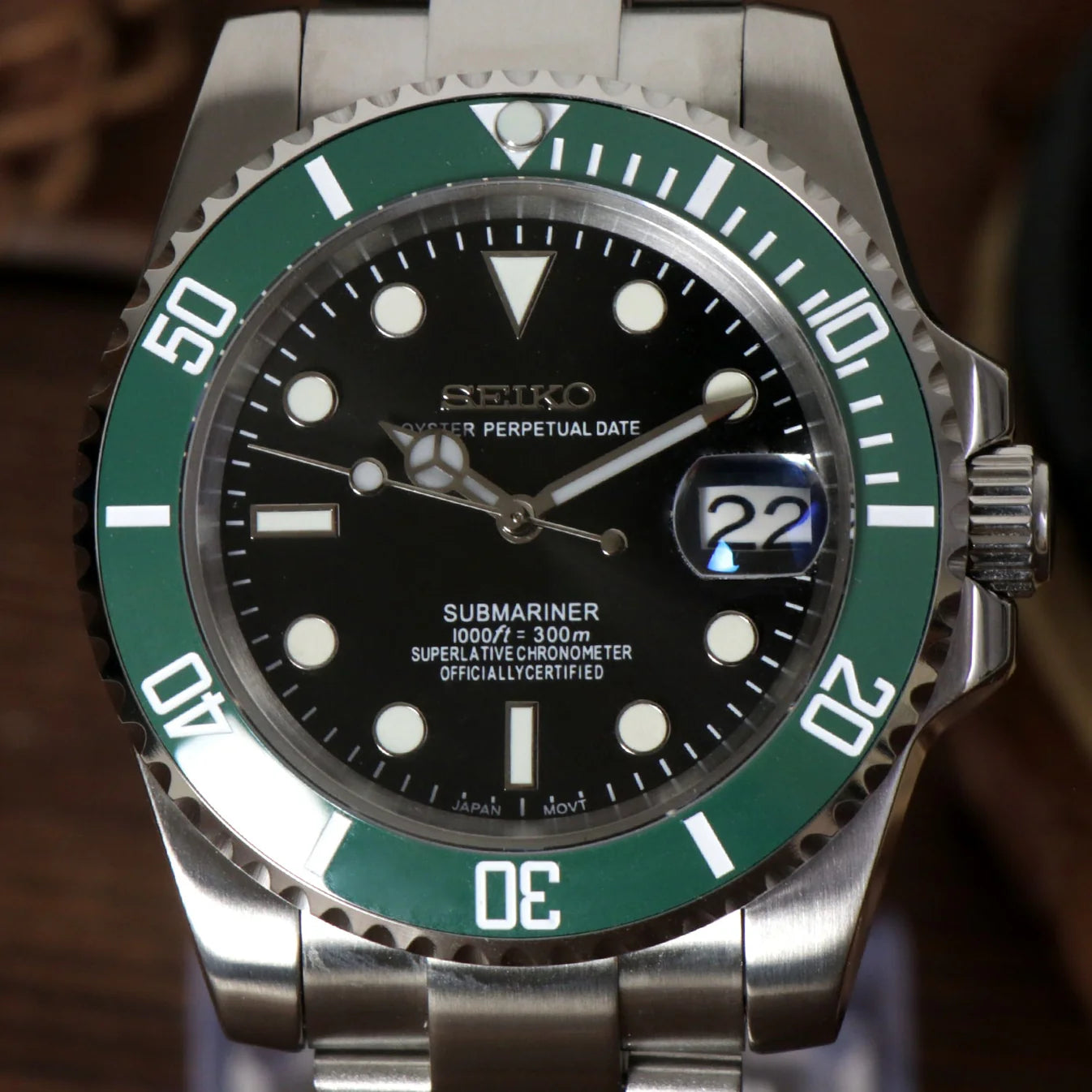 SeikoMod Submariner Starbucks  I Kenseimods